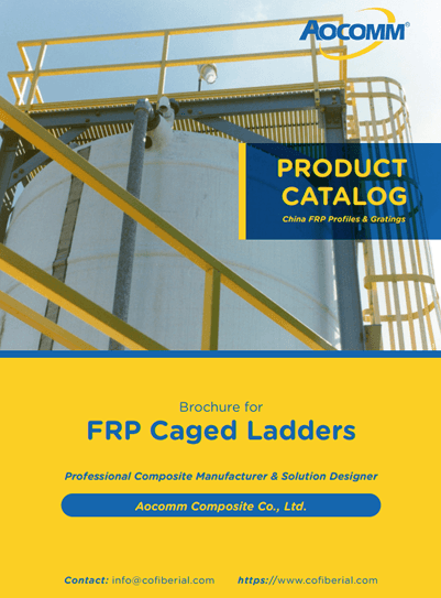 FRP caged ladders are installed on the tank.