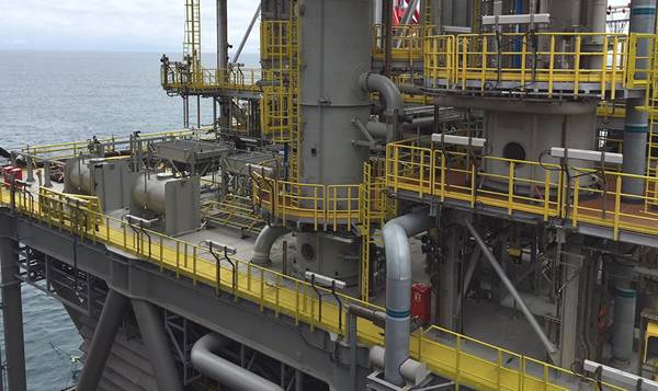 FRP/GRP handrails, walkways and caged ladders are installed in the offshore rigs.